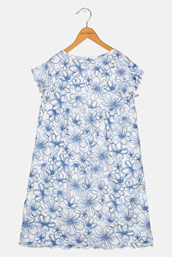 DeFacto Kids Girl Floral Print Casual Dress, Multicolor