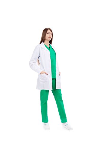 İNOTEX Halat medical pentru femei cu mâneci lungi, Inotex, alb, XL