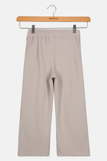 DeFacto Kids Girl Textured Pull On Pants, Grey