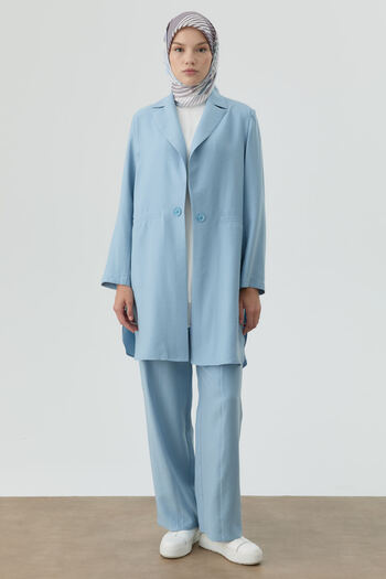 Tuğba Süs Düğmeli Blazer Ceket - Aqua