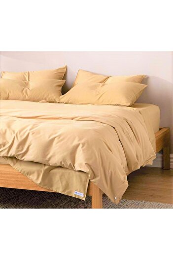 Kotonia Home bed sheet, 100% cotton, Olandina color, 220x240 cm, camel