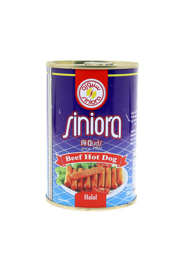 Siniora Beef Hot Dog Plain, 415 g