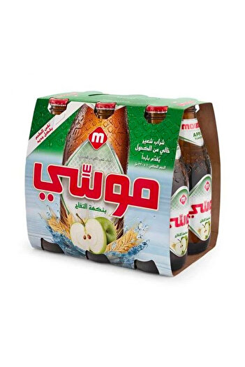 Moussy Apple Flavoured Malt Beverage, 330ml × 6