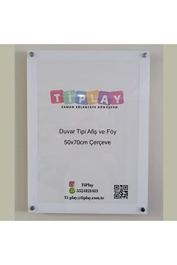 Ti Play Wall Mounted Banner and Foil Frame Uv Printed