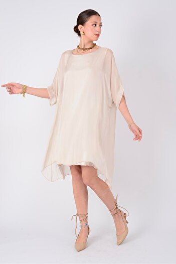 Park Moda 6129 ΦΟΡΕΜΑ ΜΕΤΑΞΩΤΟ ΜΕ ΠΙΣΩ ΣΤΡΑΣΜΕΝΟ