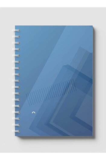 LOWHA Spiral Notebook with Front and Back Hard Covers Featuring Abstract Design