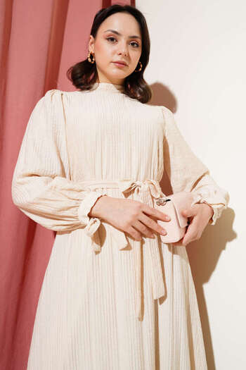 Fi-MA Sleeve Lace Detailed Dress