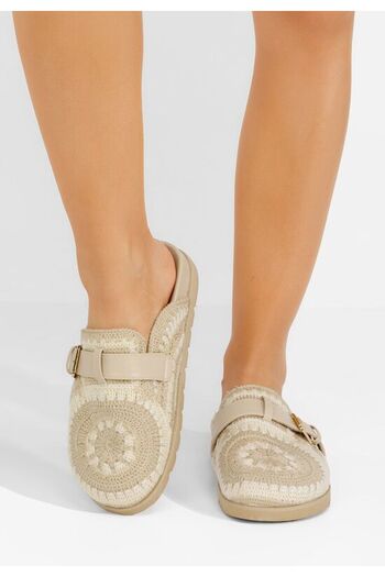 B T Shoes Pamila women's clogs beige