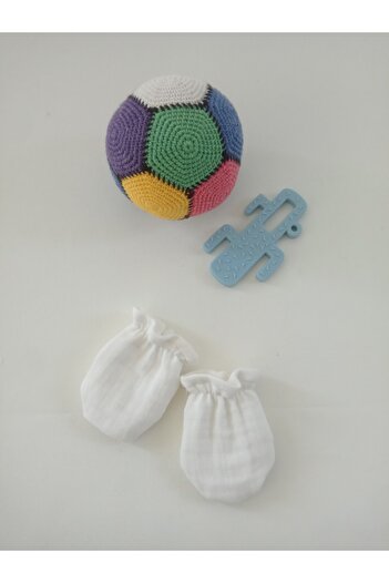 Wenaris Newborn 2-Piece Gloves & Baby Girl Boy Gloves 100% Cotton Muslin Fabric