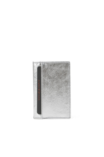 Ziya , Unisex Genuine Leather Card Holder 1539852Z03 Silver