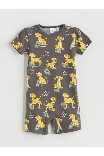 LC Waikiki Anthracite Printed Baby Boy Romper Set of 2