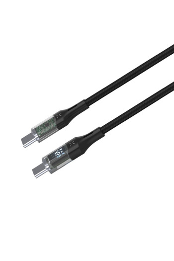 FIXED | Kabel USB-C/USB-C z wyświetlaczem, obsługa PD, 2m, USB 2.0, 100W | FIXDD-CC2-BK