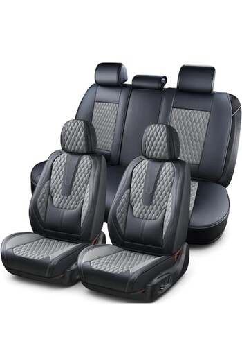 Elindor Complete set of 3 Elindor® car seat covers, Nappa leather, waterproof