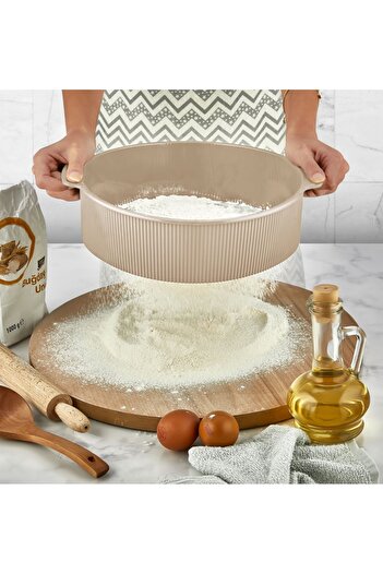 VİALEX Sieve Flour Sieve - Metal Wire Sieve - Plastic Framed 28 cm Flour Sieve