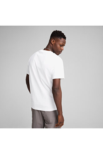 Puma Wardrobe Erkek Beyaz Günlük Stil T-Shirt 62964402