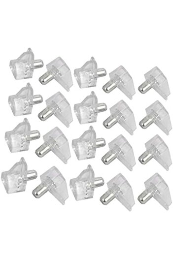Generic X-DREE Cupboard Cabinet Shelf Support Pegs Pins Bracket Holder Clear 5mm Dia 20PCS