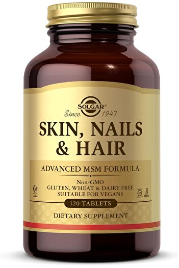 Solgar Skin, Nails & Hair, Advanced MSM Formula, 120 Tablets