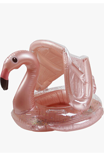 Guria Store Flamingo Baby Swimming Ring, Sun Protection, Sea and Pool Swimming Ring