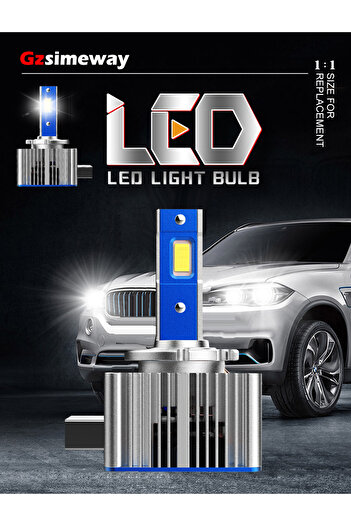 SOARE Set of 2 D1S LED conversion bulbs plug and play 35W, 12000lm for BMW, Audi, Skoda, VW