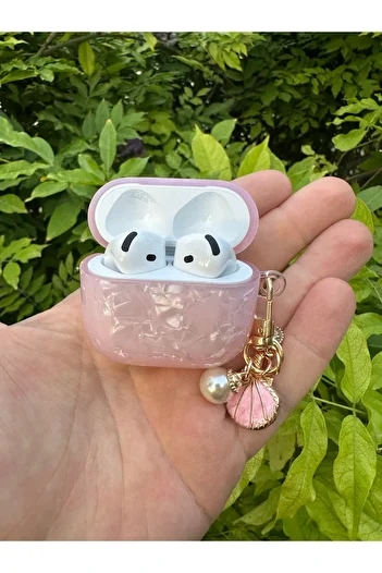 CASABLANCA AirPods 4Th Pink Seashell Charm Headphone Case Compatible with Generation
