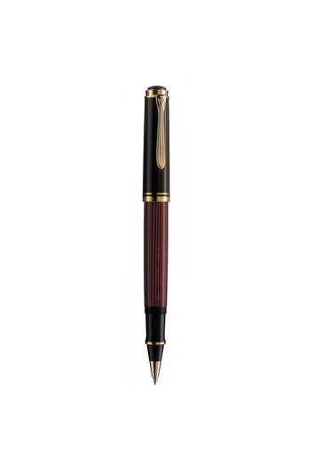 Pelikan Material Metal, Pix Roller Souveran R400, Accesorii placate cu aur, Culoare Negru-Roșu, Herlitz
