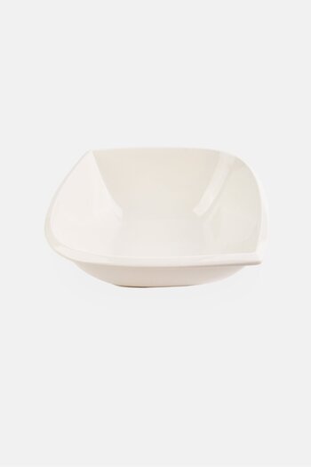 Princess Gold Leaf Serving Bowl, White