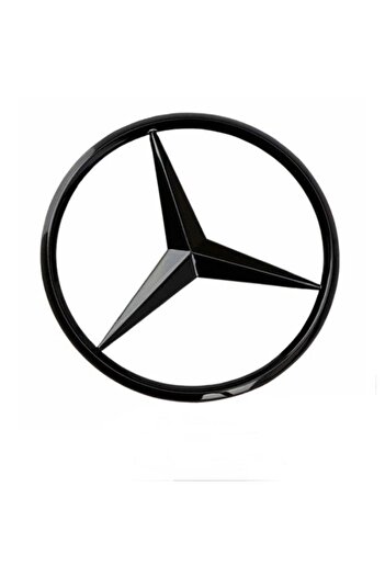 MAF Emblemă portbagaj pentru Mercedes, 90 mm, negru lucios