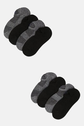 Ben Sherman Men 8 Pairs Brand Logo No Show Cut Socks, Multicolor