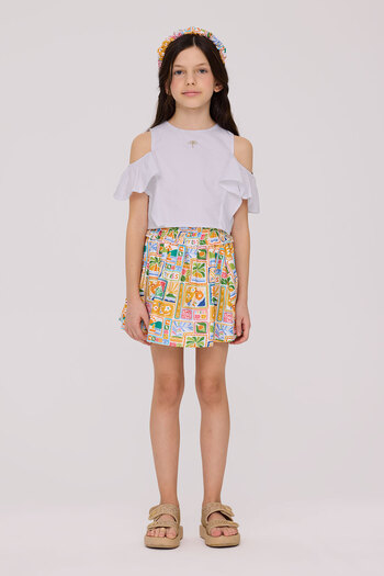 Tyess Girl White Blouse