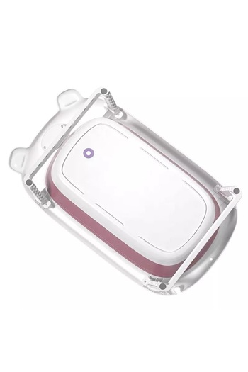 Little Mom Little Mom Bear Pink foldable bathtub with temperature sensor