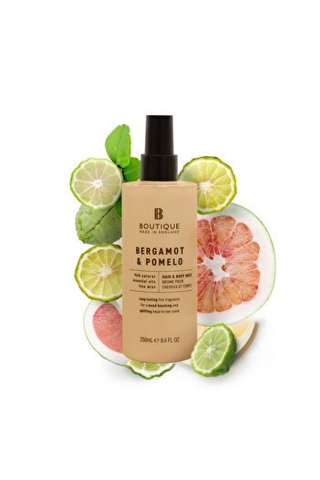 Boutique Hair & body spray with bergamot & pomelo fragrance, Boutique, 250 ml