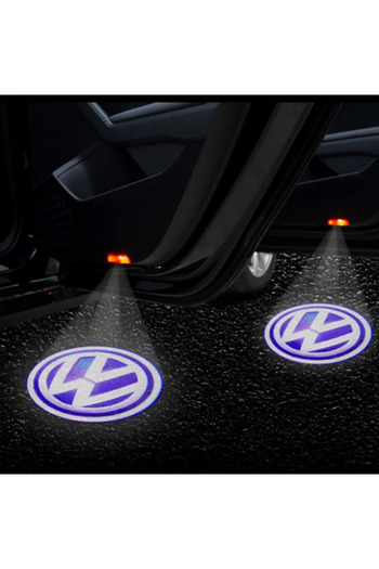 BGRJ Automotive Lampe cu logo pentru uși VW Passat B6, B7, CC, Golf 5, 6, 7, Touareg
