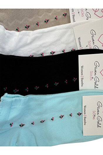 ENFAEL 6 Pairs of Women's Original Combed Cotton Seamless Booties Socks (Washable-Scented)