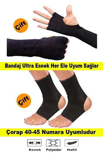 Liggo Boxing Bandage Kickboxing Socks Set Boxing Kick Boxing Muaythai Bandage Socks Set