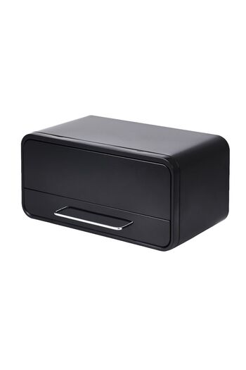 Bayev Boulangarie Black Metal Bread Bowl - Bread Storage Container 0038