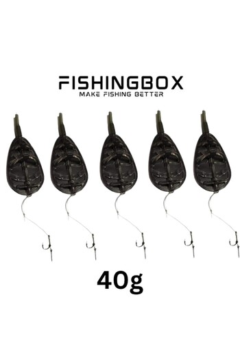 FISHINGBOX MAKE FISHING BETTER Set 5 Monturi Method Feeder Cu Spin 40g
