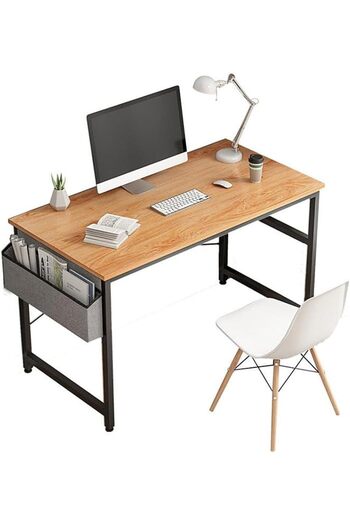 AGD Computer Desk 100cm Home Office Study Writing Table Modern Simple Style Laptop Table with Storag