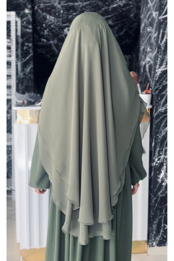 Fashion journey Shaded Oval Souffle Long Size Hajj Umrah