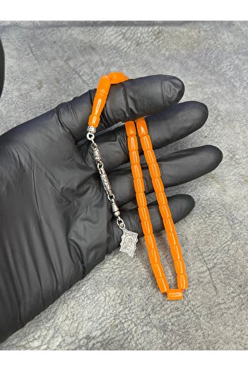 Mos Tespih High-End Crimped Amber Rosary with Ankle Length