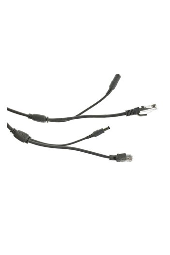 OEM 5m network cable for IP CCTV NVR camera, UTP Cat.5/5e, 2XRJ45 plug and 2X2.1x5.5mm power cable