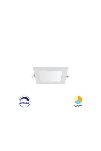 Braytron Panel LED mic SPOT LED PATRAT ST 4W DIM 3in1 D:110x110MM IP40 ALB