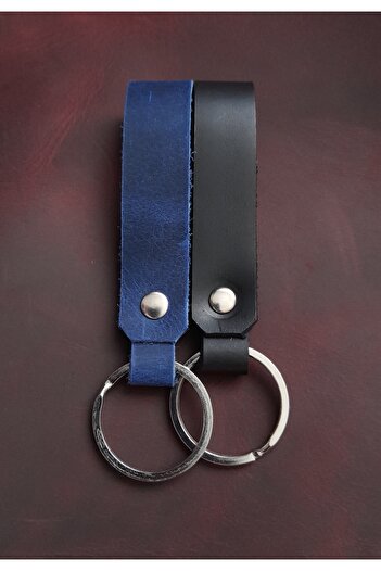 BSN Store 2 Pack Keychain Design Real Leather Keychain