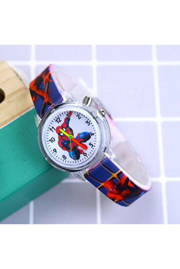 Miniso Boy Deep Blue Disney Princess Elsa Kids Watches Girls Silicone Strap Cartoon Rabbit Dinosaur Light C