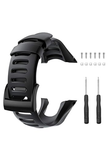 Choice Black Compatible with Suunto Ambit 3 Watch Band, Soft TPU Replacement Sport Strap Accessory Wristban