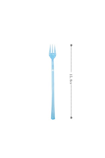 OEM Set of 12 colorful party forks, reusable, plastic, 15.8 cm, 2260-21
