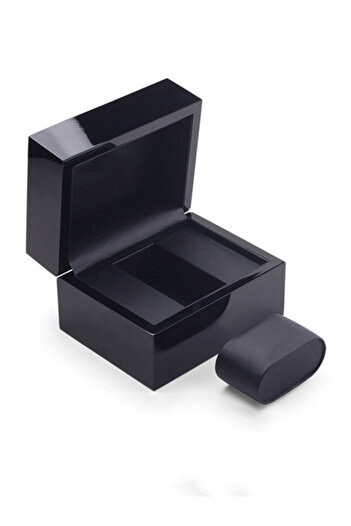 Choice Black A High-end Custom Watch Box PU Leather Interior Special Wooden Smooth Surface Watch Show Jewel