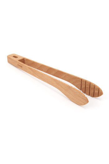 Parfait Ergonomic Design High Quality Wooden Food Tong 23 cm