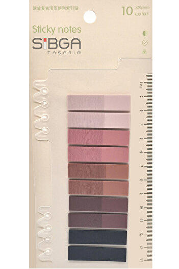 sibga tasarım Transparent Colored Postit Post-it Post It.Bookmark Bookmark Postit Sticker Note Paper 200 Sheets