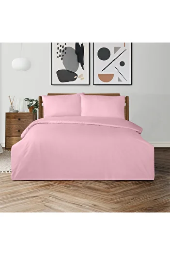 Altınbaşak Freesia Single Ranforce Duvet Cover Set Powder (2 Pieces) Single Duvet Cover Set