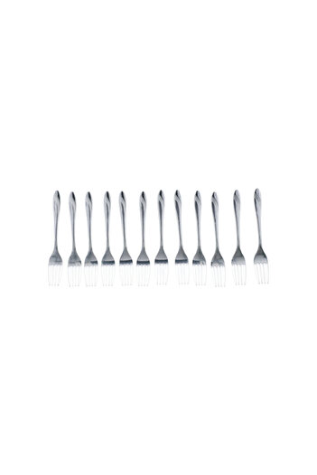 Suncraft 12-Piece Comfortable Grip Tea Forks Set
